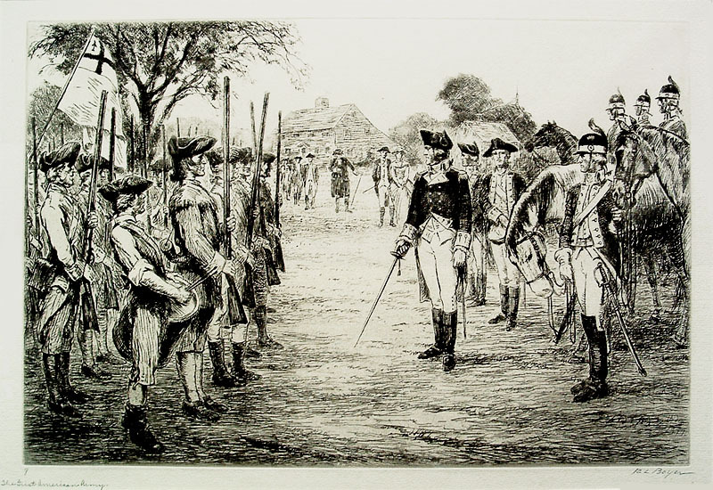 The First American Army (from the Bicentennial Pageant of George Washington portfolio) by Ralph Boyer