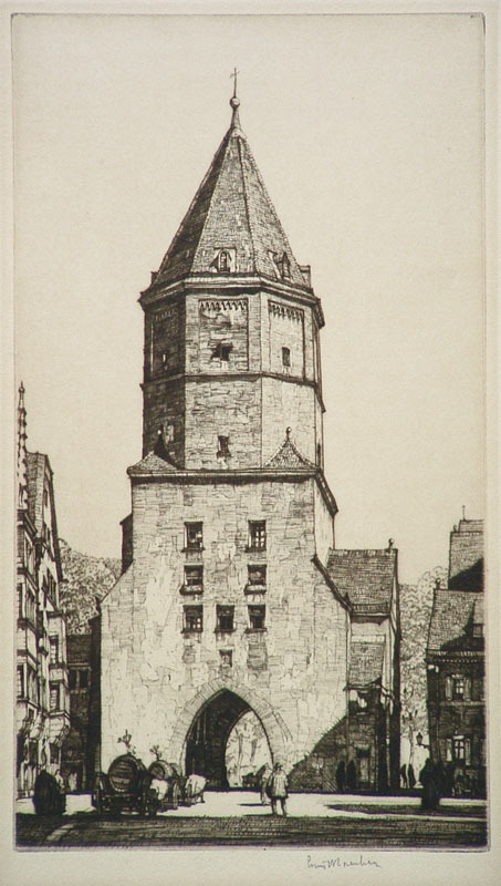 Jakober Gate, Augsburg by Louis Conrad Rosenberg