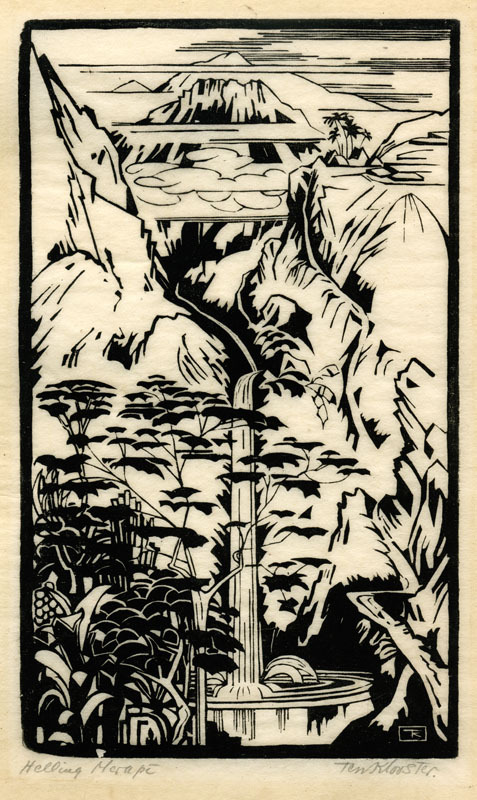 Helling Marapi a.k.a. Slopes of the volcano Merapi by Johannes Frederik Engelbert ten Klooster