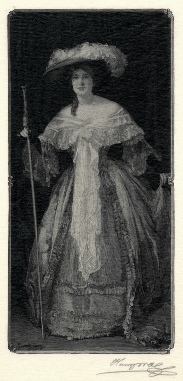 Lady Teazle (after Robert Vonnoh) by Henry Wolf