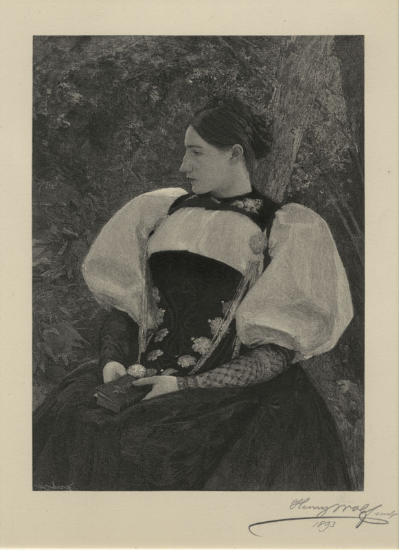 La Bernoise, after Dagnan-Bouveret by Henry Wolf