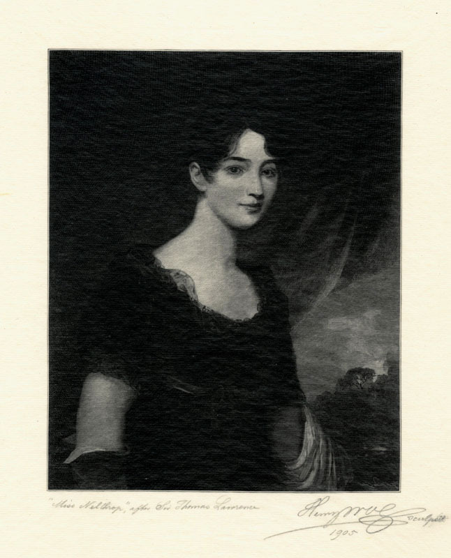 Miss Nelthrop, after Sir Thomas Lawrence by Henry Wolf