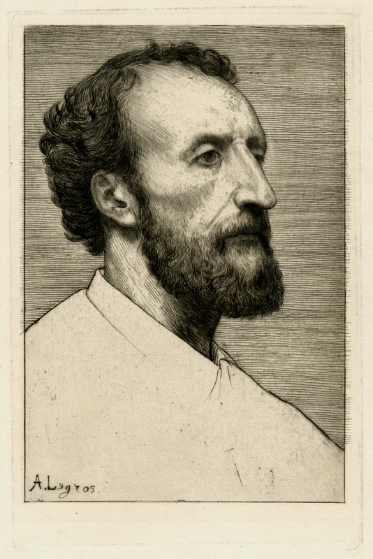 Jules Dalou, Sculptor (2nd plate)  a.k.a:  Portrait of De M. J. Delou by Alphonse Legros