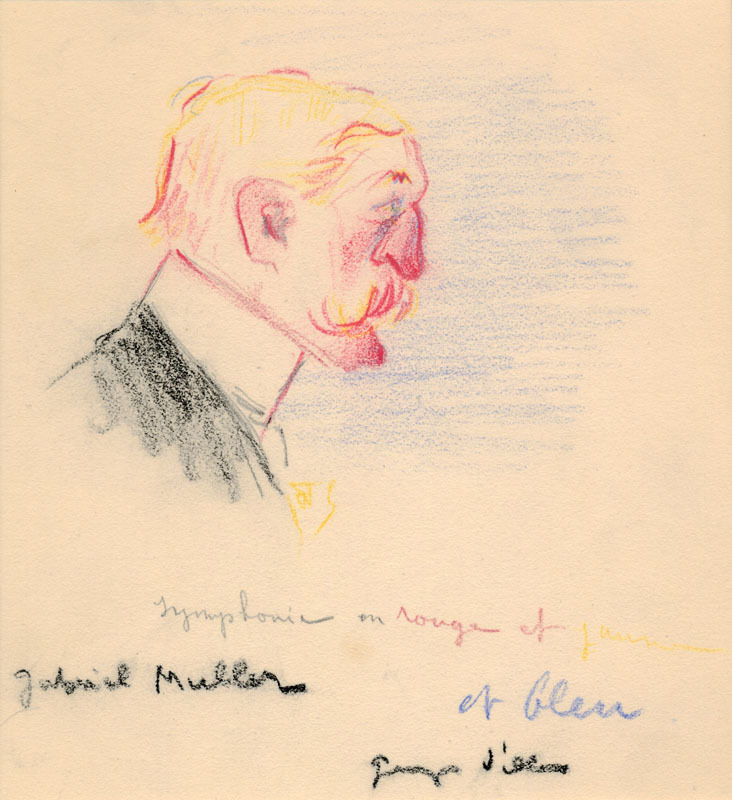 Gabriel Muller - Symphonie en rouge,  et jaune, et bleu by Georges Villa