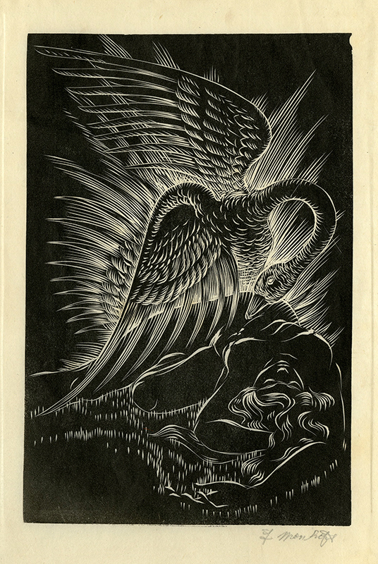 (Leda and the Swan) by Frederick Monhoff Annex Galleries Fine Prints