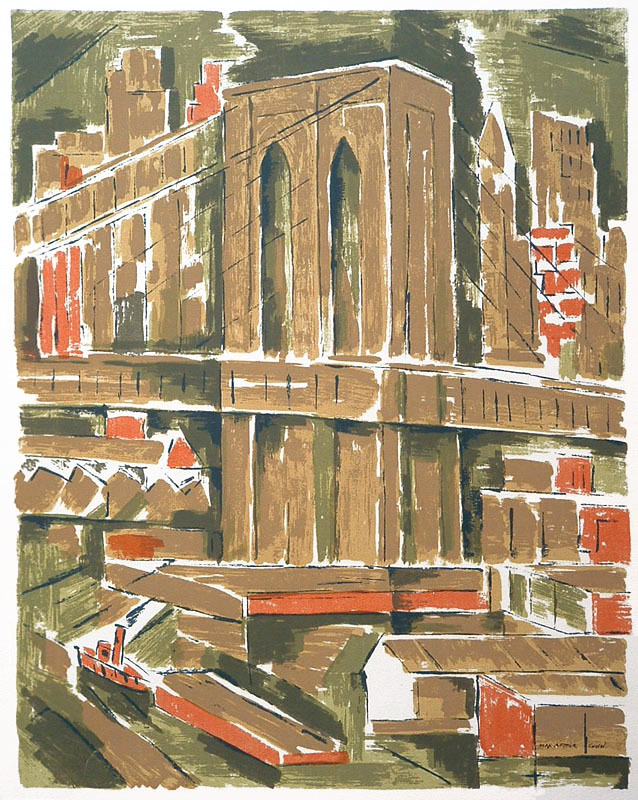 Brooklyn Bridge by Max Arthur Cohn