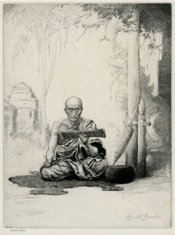 Buddhist Priest by Charles William Cain