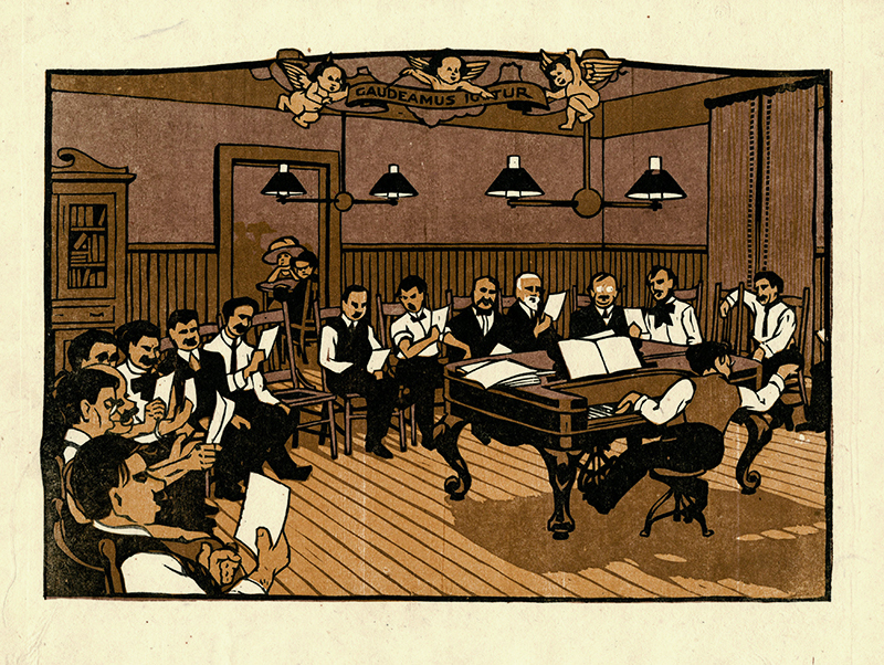Singverein by Gustave Baumann