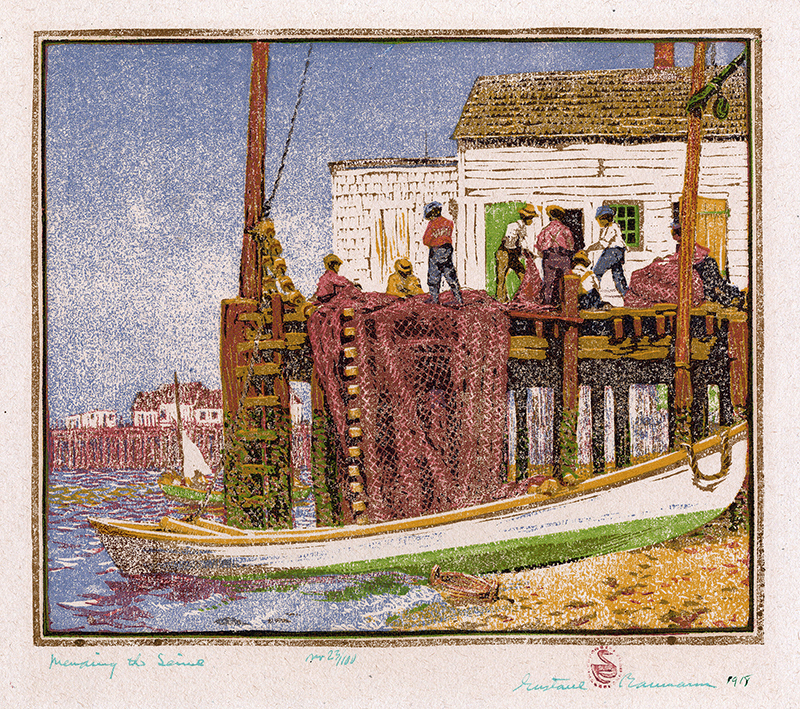 Mending the Seine by Gustave Baumann