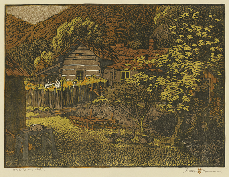 Wash Barnes Cabin by Gustave Baumann