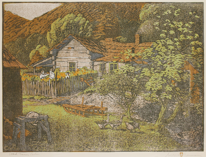 Wash Barnes Cabin by Gustave Baumann