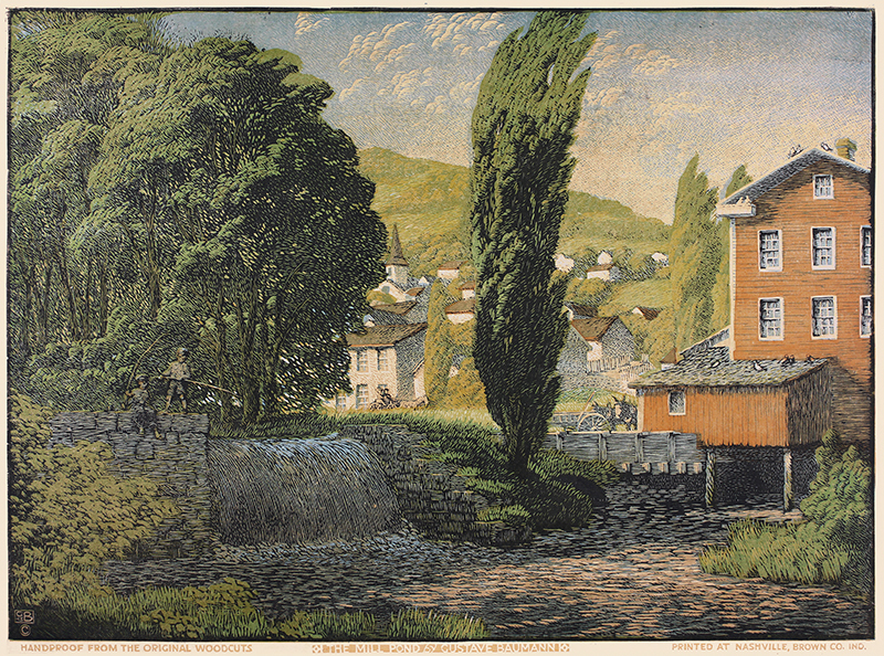 The Mill Pond by Gustave Baumann