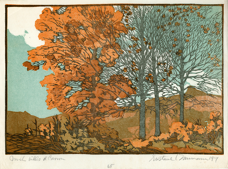 In the Hills o Brown (a portfolio of 12 color woodcuts) by Gustave Baumann