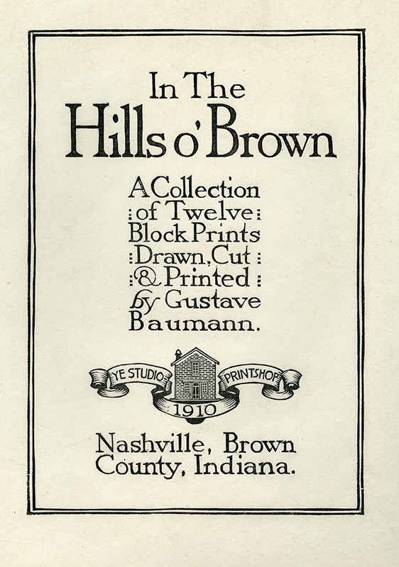 In the Hills o Brown (a portfolio of 12 color woodcuts) by Gustave Baumann