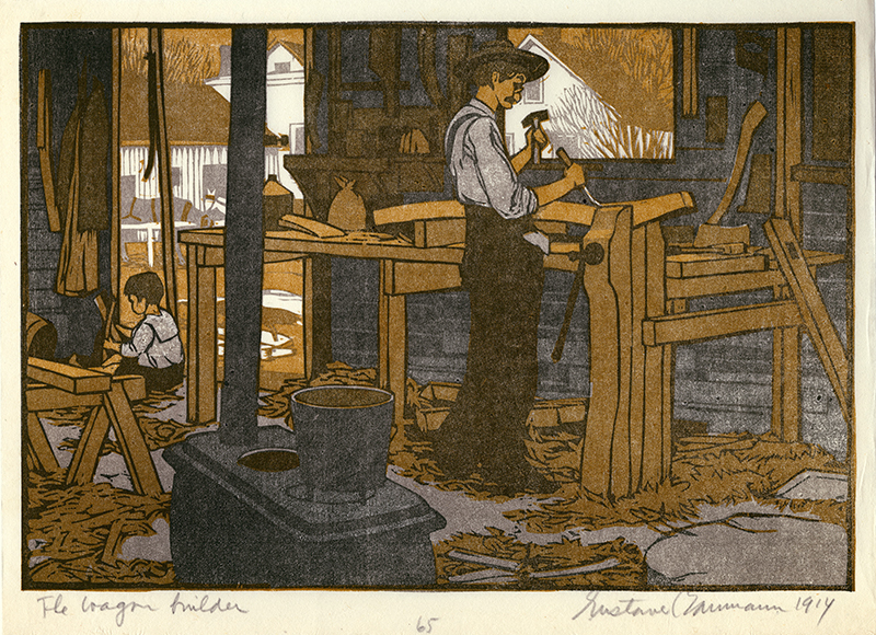 In the Hills o Brown (a portfolio of 12 color woodcuts) by Gustave Baumann