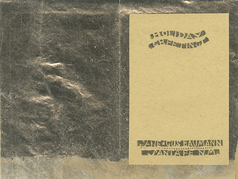 A Nice Place to Ponder Over the New Year: Greeting Card for 1958 by Gustave Baumann