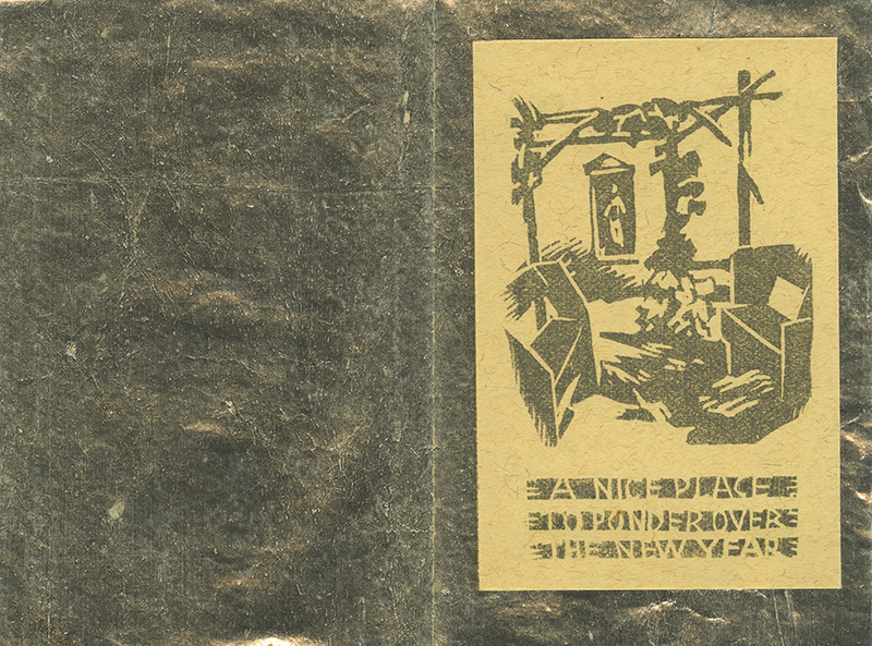 A Nice Place to Ponder Over the New Year: Greeting Card for 1958 by Gustave Baumann