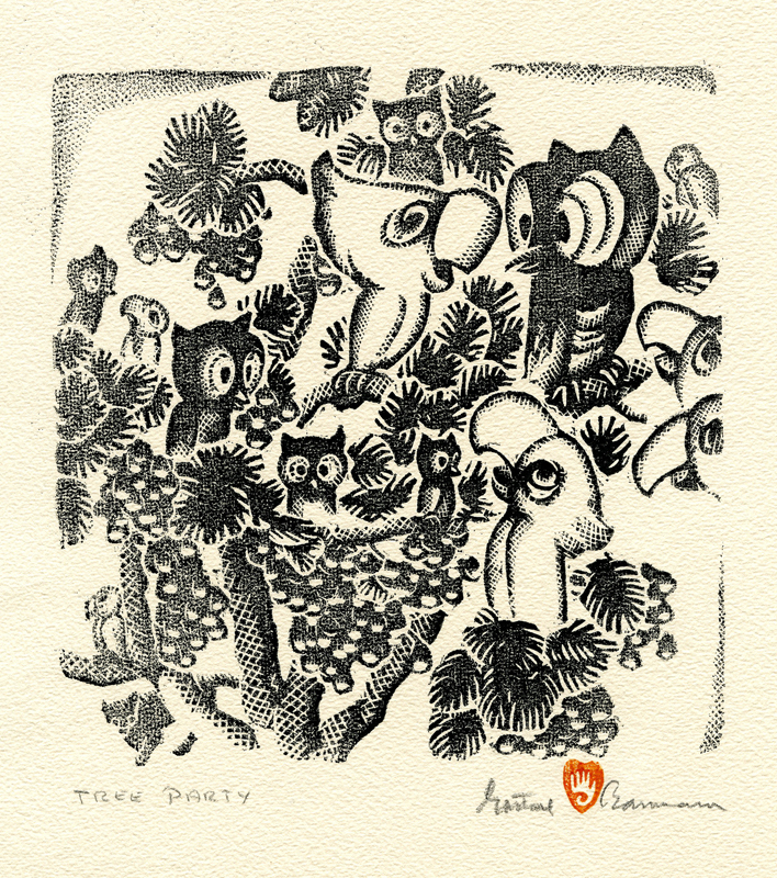 Tree Party by Gustave Baumann