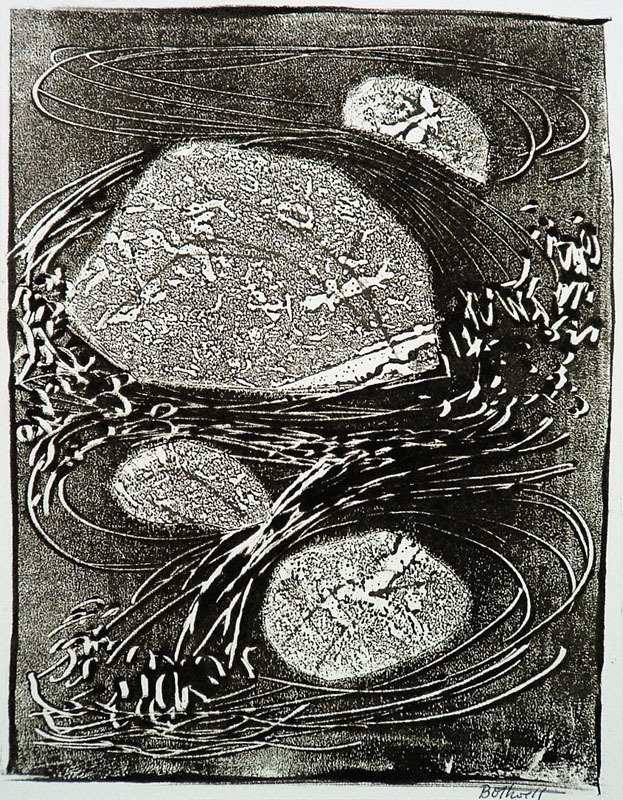 (Rocks in a river) by Dorr Bothwell