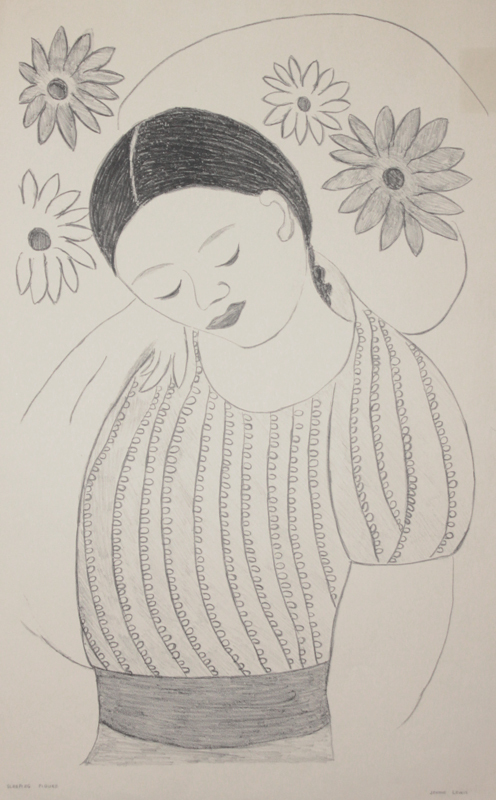 Sleeping Figure (WPA) by Jennie Lewis