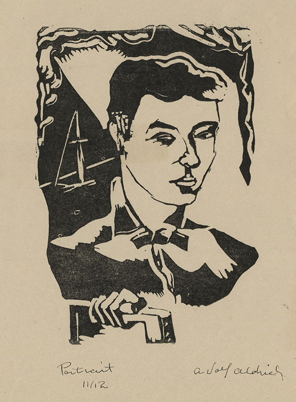 Portrait (young man) (WPA) by Adolf Henry Aldrich