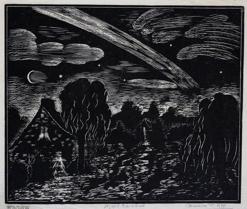 Night Rainbow (WPA) by Maurice Robert Dey