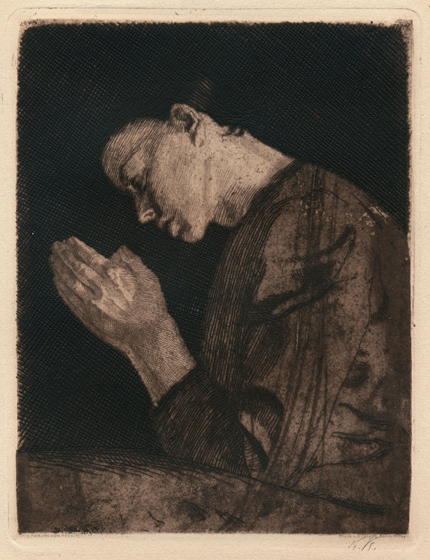 Betendes Madchen  (Woman Praying) by Kathe Kollwitz