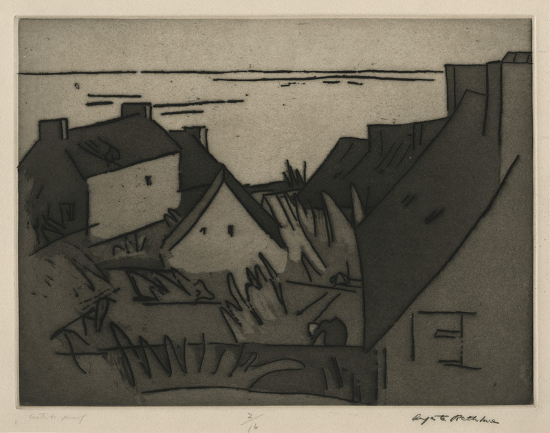Brittany Village, Ploubazianec by Augusta Payne Rathbone
