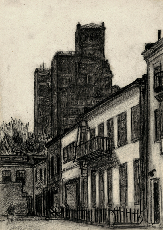 MacDougal Alley, NY by Augusta Payne Rathbone Annex Galleries Fine Prints