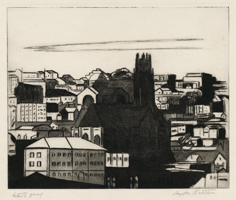 St. Dominics Church, Near Fillmore Street by Augusta Payne Rathbone