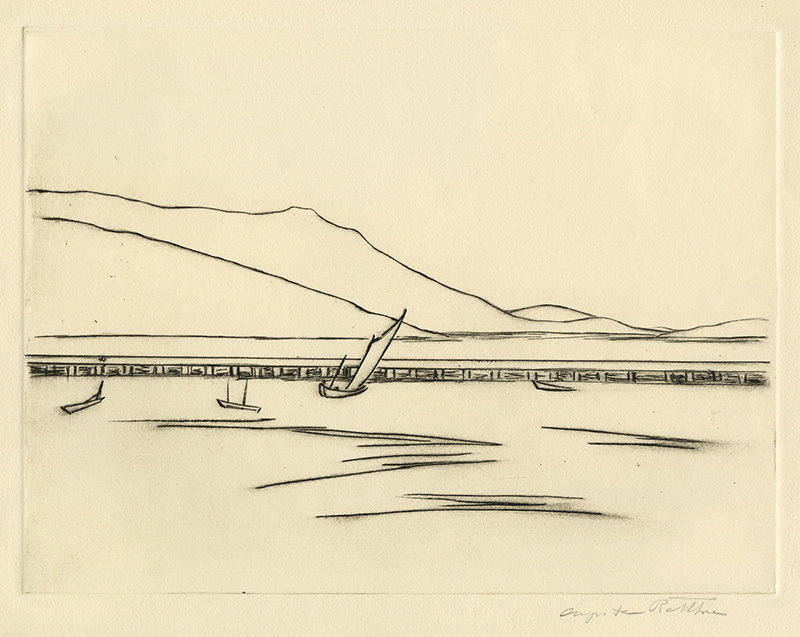 Mt. Tamalpais Richardsons Bay by Augusta Payne Rathbone