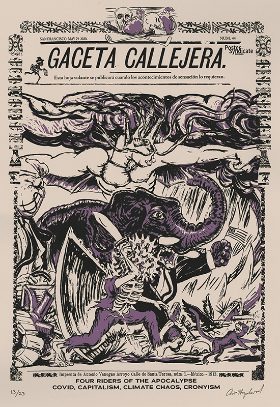 Gaceta Callejera: Four Riders of the Apocalypse by Art Hazelwood