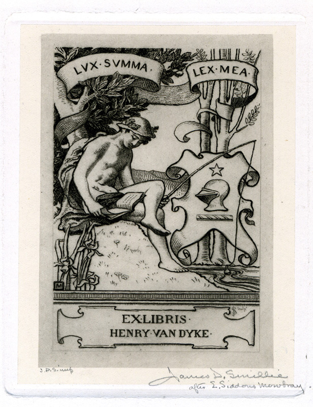 Ex Libris: Dr. Henry Van Dyke by James David Smillie