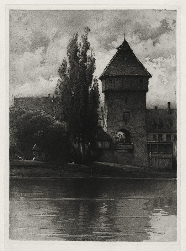 Tower on the Rhine, Near Constance by James David Smillie