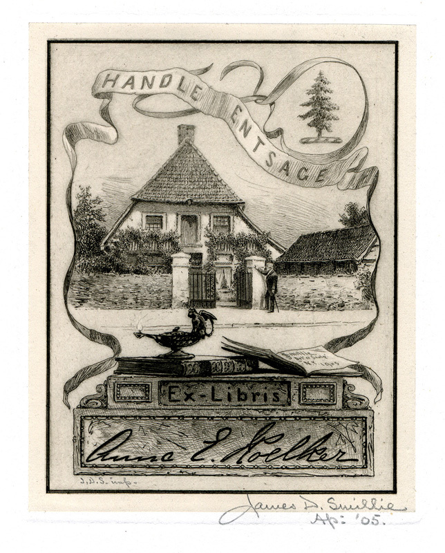 Ex Libris: Anna E. Roelker by James David Smillie