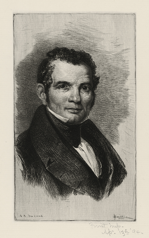 Portrait of Luman Reed (after A.B. Durand) by James David Smillie