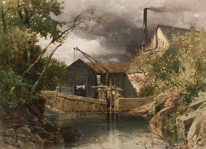 Study of Old Saw Mill near Saratoga, N.Y. by James David Smillie