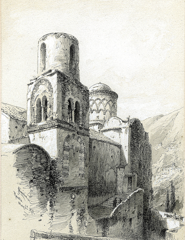 Ravello, Italy (details of the church of San Giovanno Del Toro) by James David Smillie