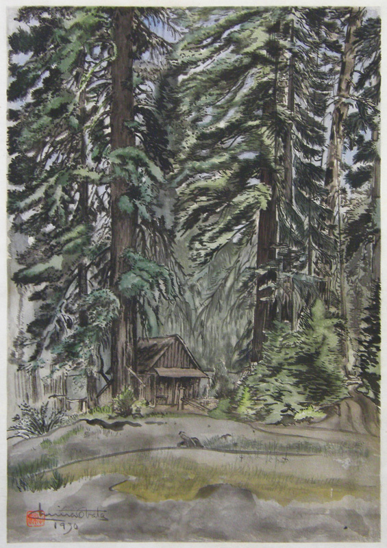 Evening at Carl Inn, (Yosemite - From the World Landscape Series - American) by Chiura Obata