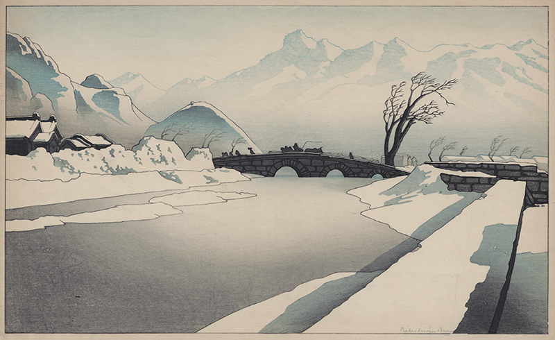 Bridge Over River at Jehol, Manchuria by Pieter Irwin Brown