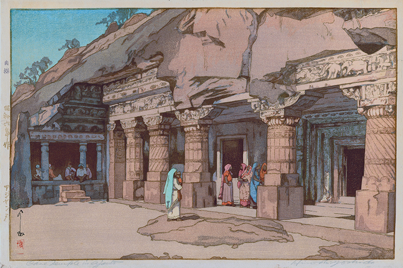 Cave Temple in Ajanta by Hiroshi Yoshida