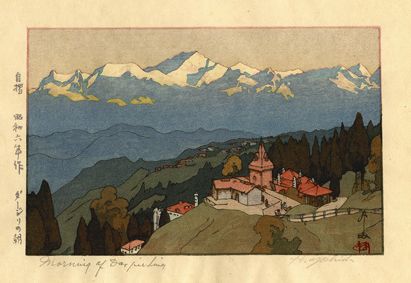 Morning of Darjeeling (a.k.a. Darjeeling in the Morning) by Hiroshi Yoshida