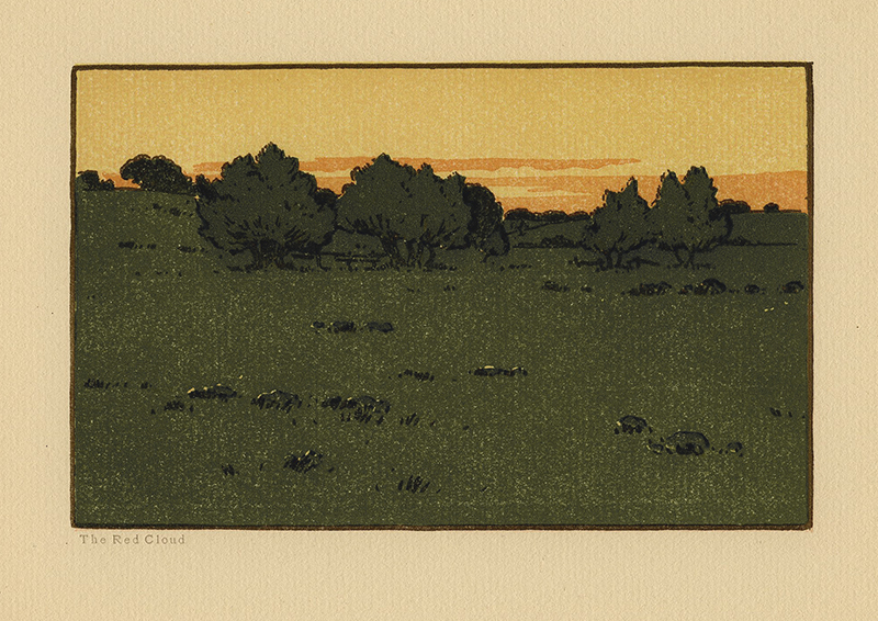 The Red Cloud from Ipswich Prints Portfolio by Arthur Wesley Dow