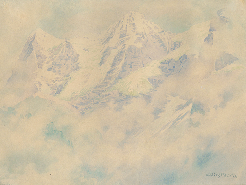 Morning Mist, Murren, Switzerland by George Elbert Burr