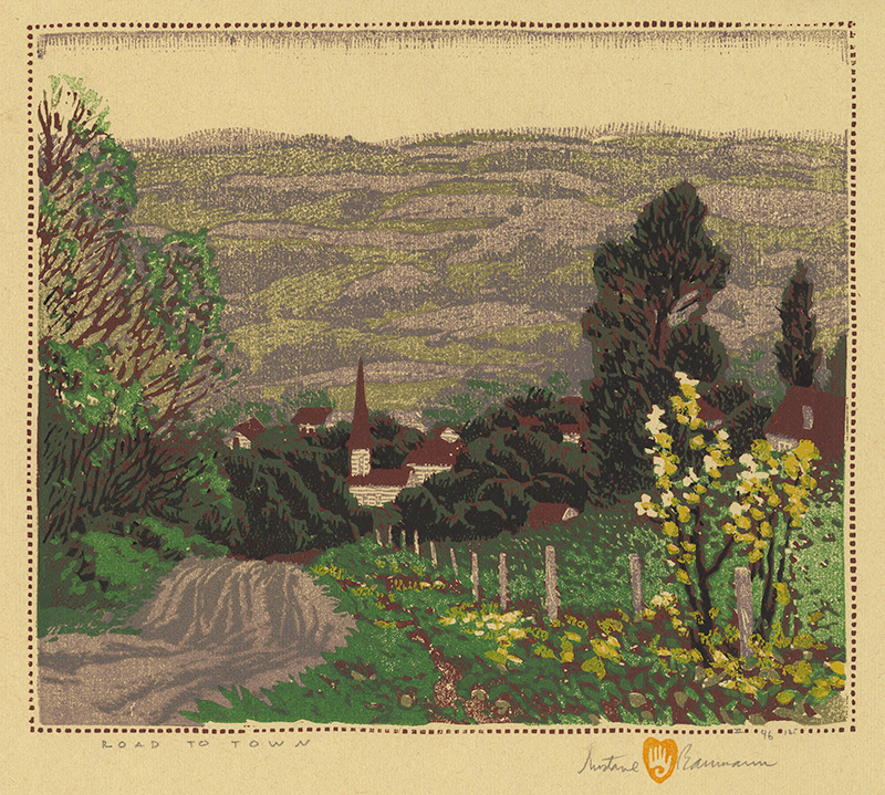 Road to Town by Gustave Baumann