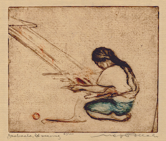 Guatemala, at weaving by Max Pollak