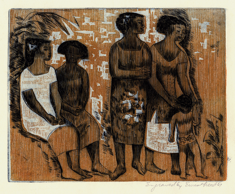 Untitled (women and child) by Ernest Bradfield Freed