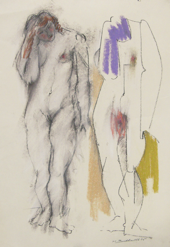 Untitled (figure study) by Hans Burkhardt