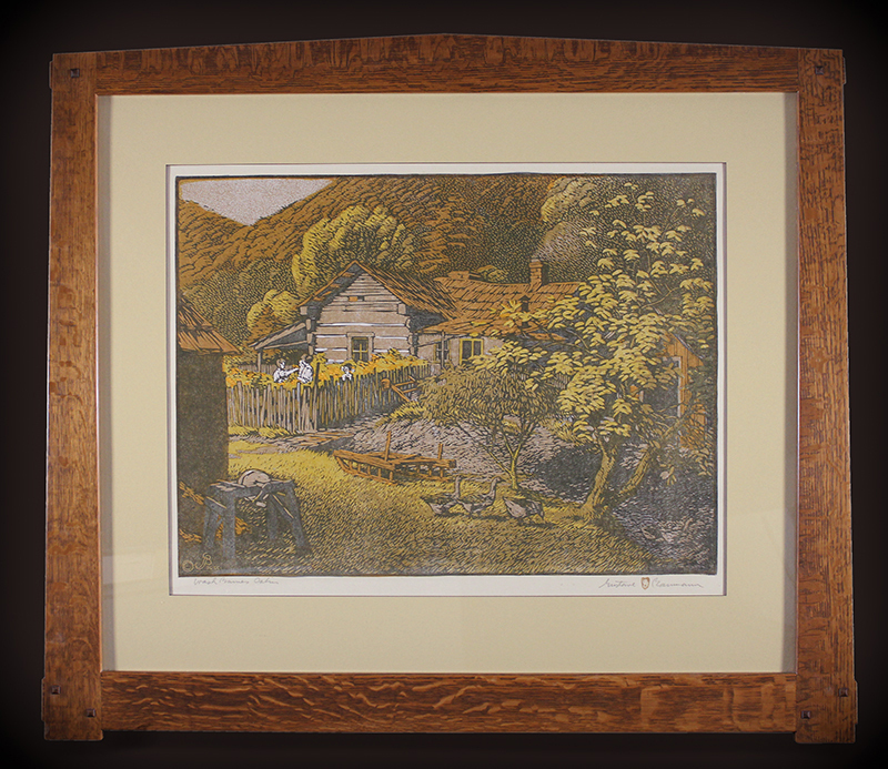 Wash Barnes Cabin by Gustave Baumann