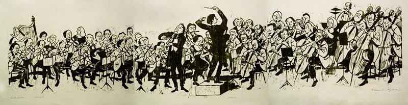 The Orchestra (a triptych) by Edward Ryden